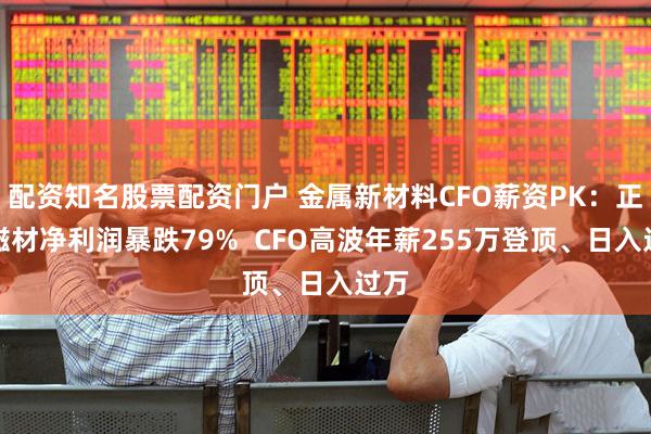 配资知名股票配资门户 金属新材料CFO薪资PK:正海磁材净利润暴跌79% CFO高波年薪255万登顶、日入过万