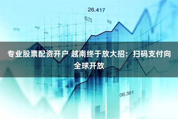 专业股票配资开户 越南终于放大招：扫码支付向全球开放